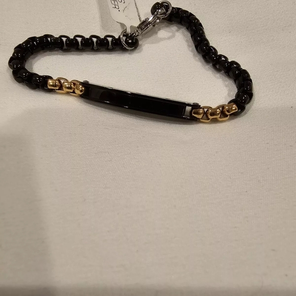 Black and Gold Chain Bracelet - Picture 1 of 1
